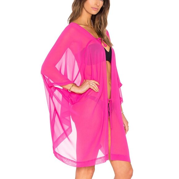 L'Agent by Agent Provocateur Rosana Swim Cover-up Pink One Size - Picture 1 of 12